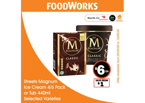 Streets Magnum Ice Cream - Essential Item, FoodWorks Clovelly