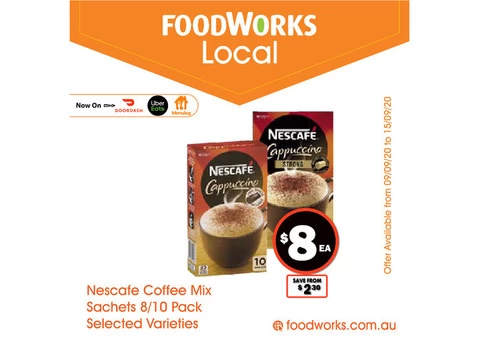 Nascafe Coffee Mix Sachets - Essential Item, FoodWorks Clovelly