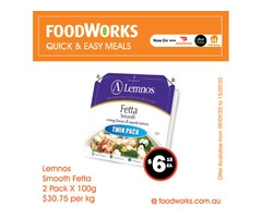Lemons Smooth Fetta - Essential Item, FoodWorks Clovelly