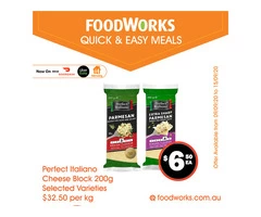 Perfect Italiano Cheese Block - Essential Item, FoodWorks Clovelly