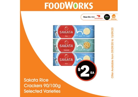 Sakata Rice Crackers - Essential Item, FoodWorks Clovelly