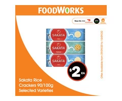 Sakata Rice Crackers - Essential Item, FoodWorks Clovelly