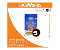 Tassal Smoked Tassie Salmon - Essential Item, FoodWorks Clovelly