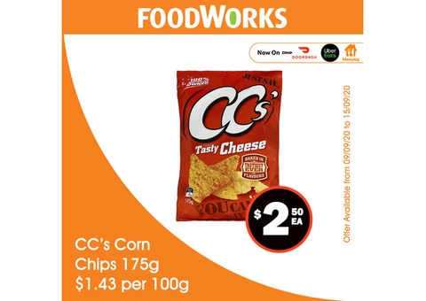 CC's Corn Chips - Essential Item, FoodWorks Clovelly