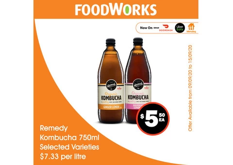 Remedy Kombucha - Essential Item, FoodWorks Clovelly