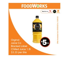 Original Juice Co Blacked Label Chilled Juice - Essential Item, FoodWorks Clovelly