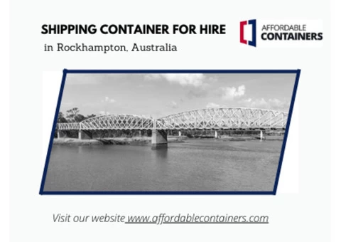 Buy shipping containers in Rockhampton, Australia – Affordable Containers