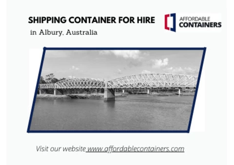 Shipping containers for sale in Albury – Affordable Containers