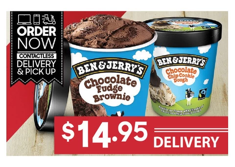 BEN & JERRY'S TUB On Sale Pizza Hut Moorebank - Moorebank, NSW