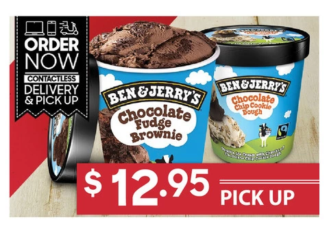 BEN & JERRY'S TUB On Sale Pizza Hut Moorebank - Moorebank, NSW