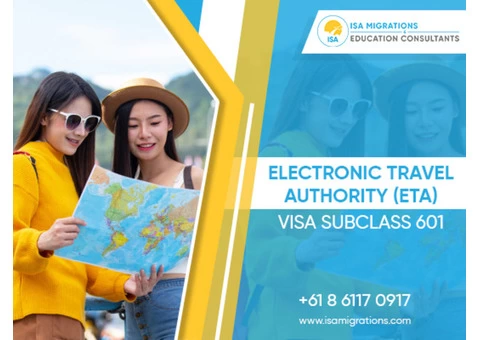 Eta Subclass 601 | Immigration Agent Perth