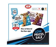 Nice & Natural Nut Bars on Sale IGA Ravenswood