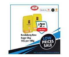 Bundaberg Raw Suger On Sale IGA Ravenswood