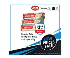 Colgate Total Toothpaste On Sale IGA Ravenswood