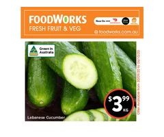 Lebanese Cucumber - Essential Item, FoodWorks Clovelly