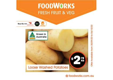 Loose Washed Potatoes - Essential Item, FoodWorks Clovelly