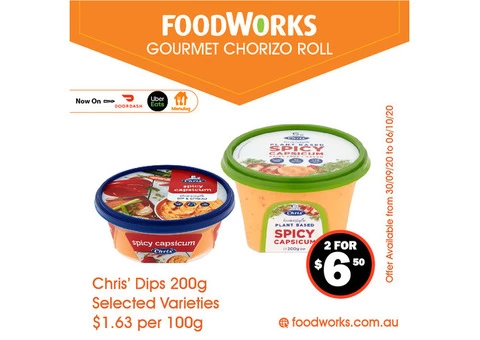Chris Dips - Essential Item, FoodWorks Clovelly