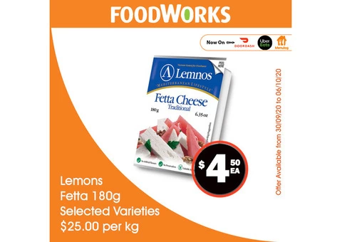 Lemons Fetta - Essential Item, FoodWorks Clovelly