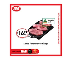 Lamb Forequarter Chops - Grocery Item, IGA Ravenswood