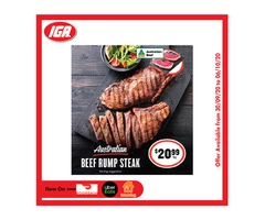 Beef Rump Steak - Grocery Item, IGA Ravenswood