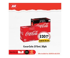 Coca-Cola - Grocery Item, IGA Ravenswood