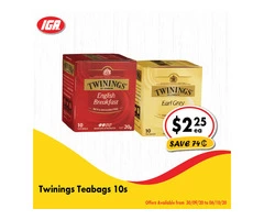 Twinings Teabags - Grocery Item, IGA Ravenswood