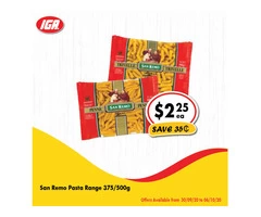 San Remo Pasta Range - Grocery Item, IGA Ravenswood