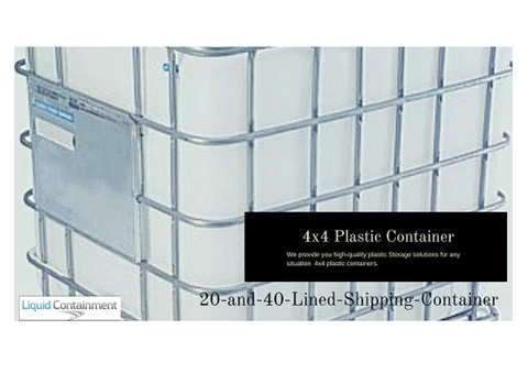 Liquid Containment Provides High-Quality 4x4 Plastic Container