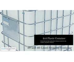 Liquid Containment Provides High-Quality 4x4 Plastic Container