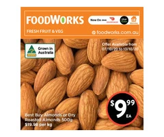 Best Buy Almonds or Dry Roasted Almonds - Essential Item, FoodWorks Clovelly