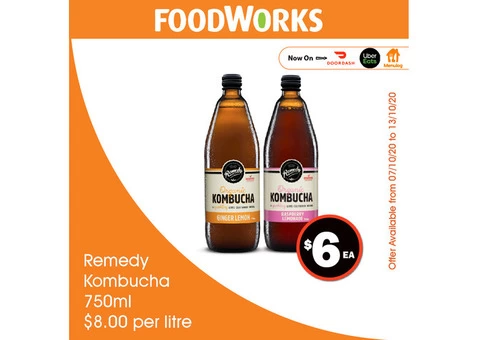Remedy Kombucha - Essential Item, FoodWorks Clovelly
