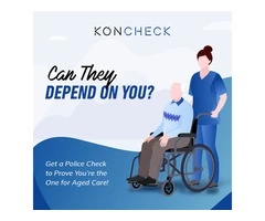 Starting job as a Volunteer in Aged Care? Apply for your Police Check from KONCHECK