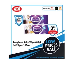 BabyLove Baby Wipes - Grocery Item, IGA Ravenswood