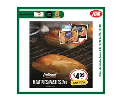 National Meat Pies/Pasties - Grocery Item, IGA Ravenswood
