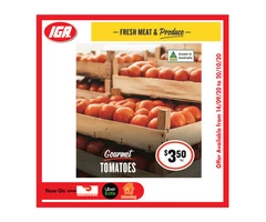 Gourmet Tomatoes - Grocery Item, IGA Ravenswood