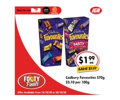 Cadbury Favourites - Grocery Item, IGA Ravenswood