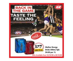 Mother Energy Drink - Grocery Item, IGA Ravenswood