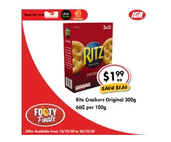 Ritz Crackers Original - Grocery Item, IGA Ravenswood