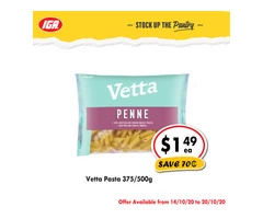 Vetta Pasta - Grocery Item, IGA Ravenswood