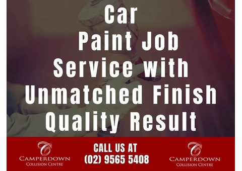 Car Paint Job Service with Unmatched Finish Quality Result