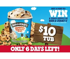 BEN & JERRY'S TUB On Sale Pizza Hut Orange - Orange, NSW