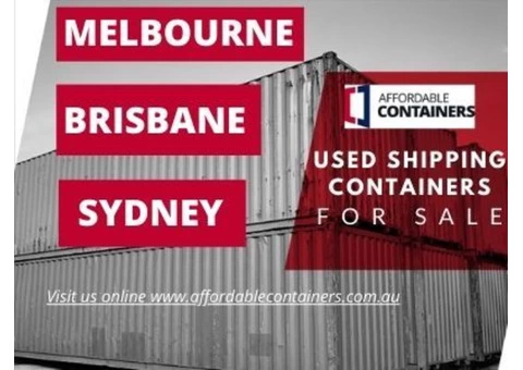 Used shipping containers for sale in Melbourne – Buy shipping container