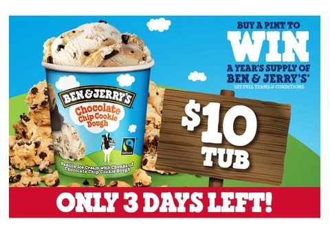 BEN & JERRY'S TUB On Sale Pizza Hut Orange - Orange, NSW
