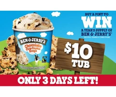 BEN & JERRY'S TUB On Sale Pizza Hut Orange - Orange, NSW