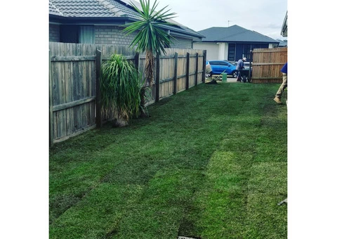 270m returf in 2 long days - Backyard - Rogers Little Loaders - 4/6