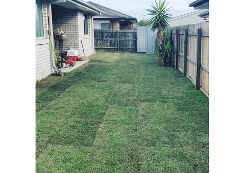 270m returf in 2 long days - Backyard - Rogers Little Loaders - 6/6