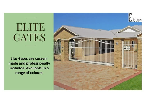 Perth Slat Gates Home garden | Elite Gates &