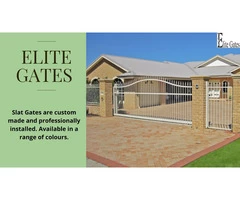 Perth Slat Gates Home garden | Elite Gates &
