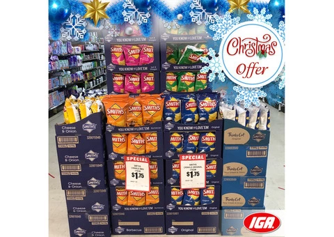 Smith's Potato Chips - Christmas Offer - IGA Ravenswood