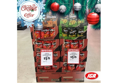 Doritos Corn Chips - Christmas Offer - IGA Ravenswood